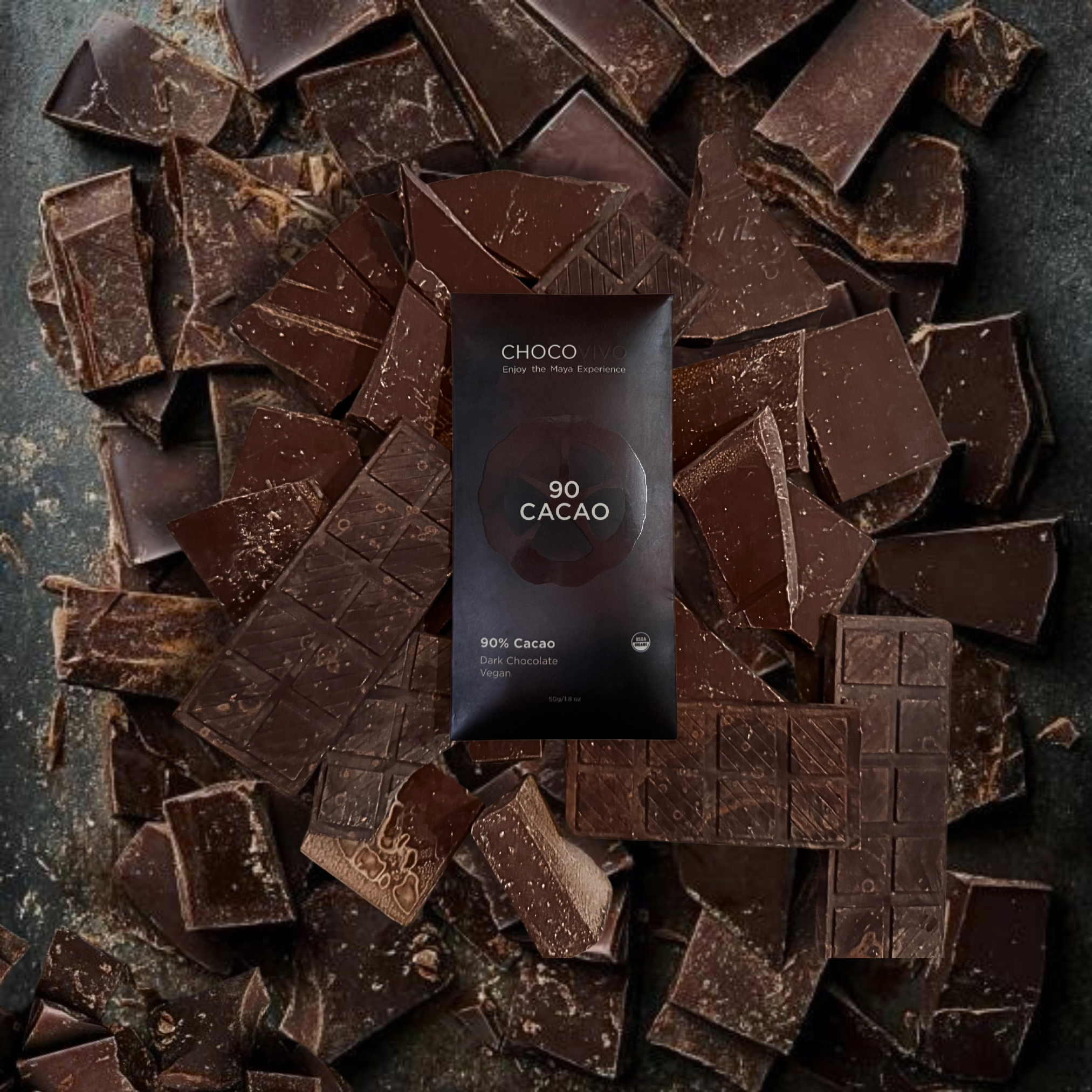 90% Cacao Dark Chocolate Bar – ChocoVivo
