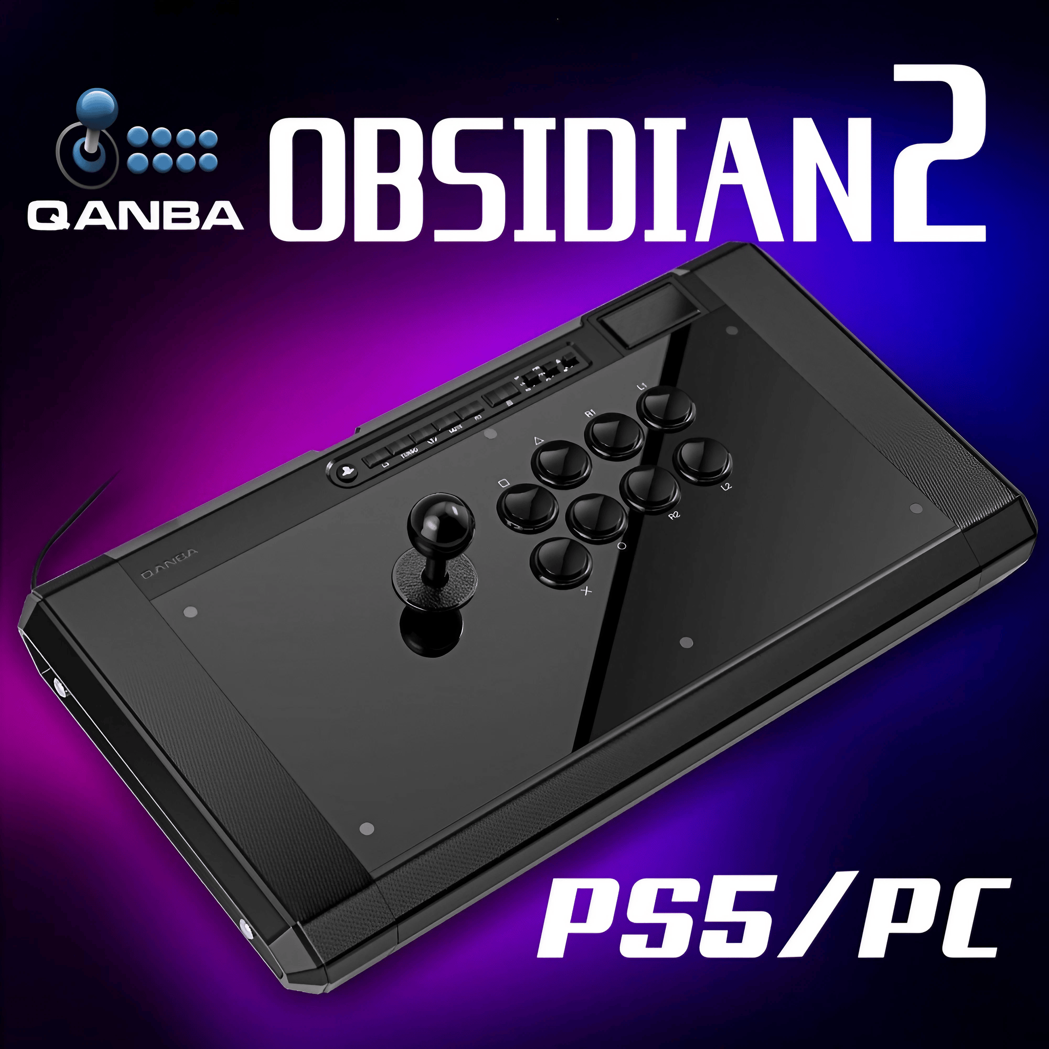 Qanba Obsidian2 φ24増設ボタン天板キット Qanba(クァンバ) Obsidian 2