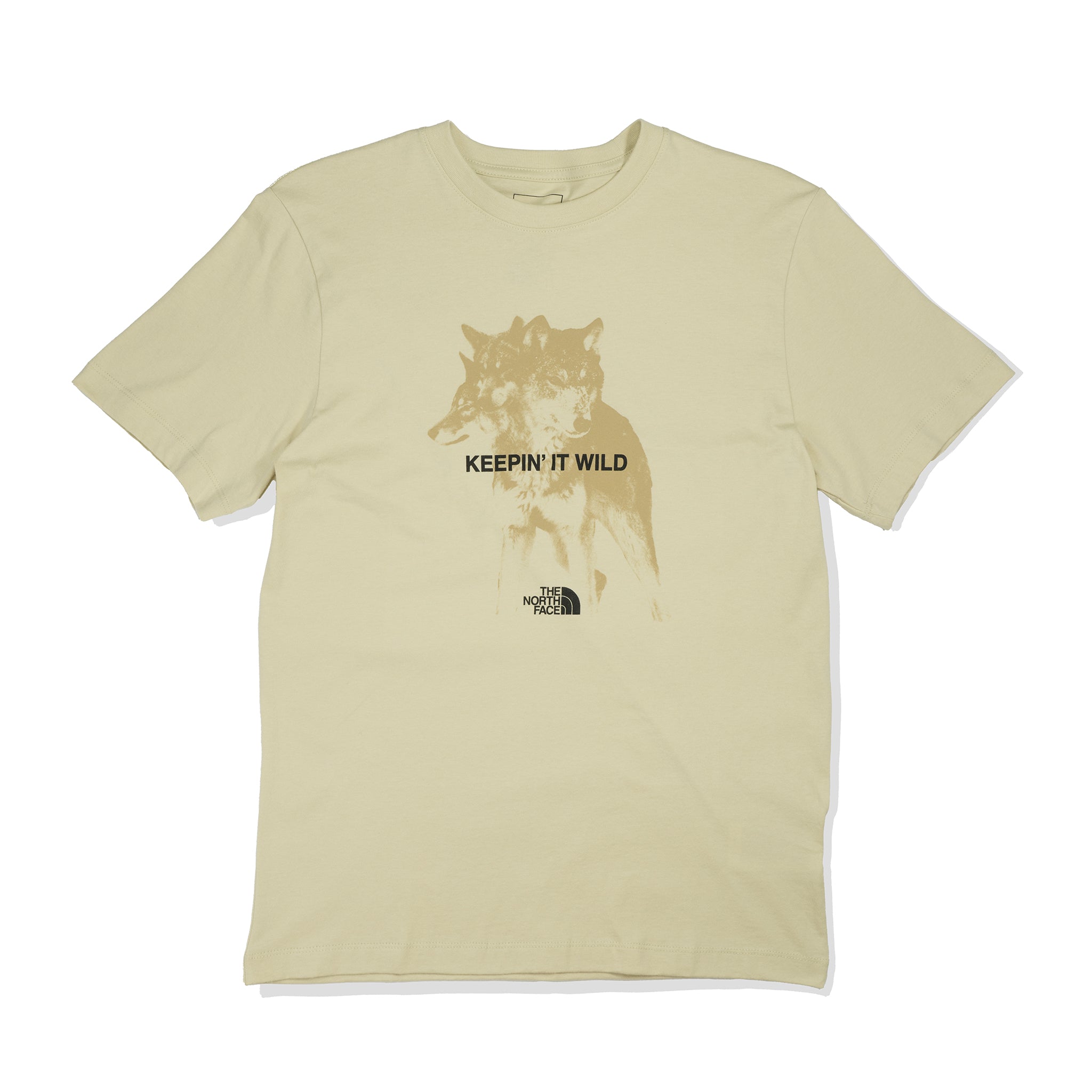 The North Face Wolves SS T-Shirt 'Keepin It Wild' Gravel