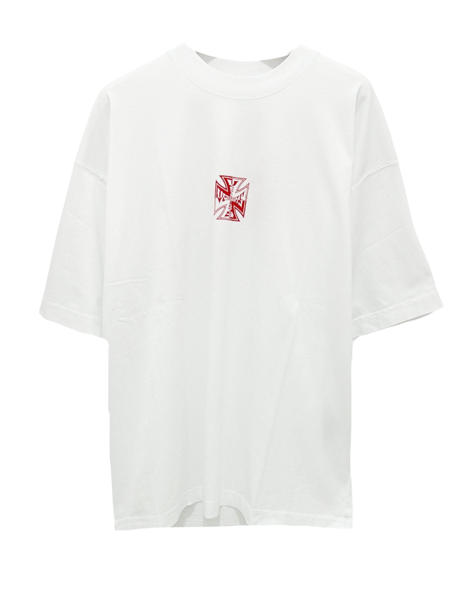 VETEMENTS (ヴェトモン) SS26 Tシャツ DOUBLE BIKER CROSS LOGO T