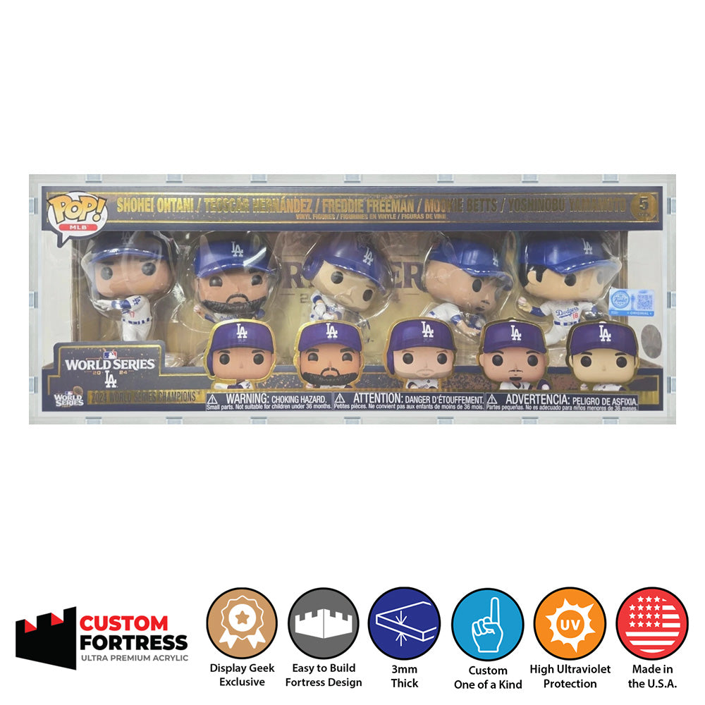 Custom Acrylic Hard Case for 5 PACK DODGERS WORLD SERIES 2024