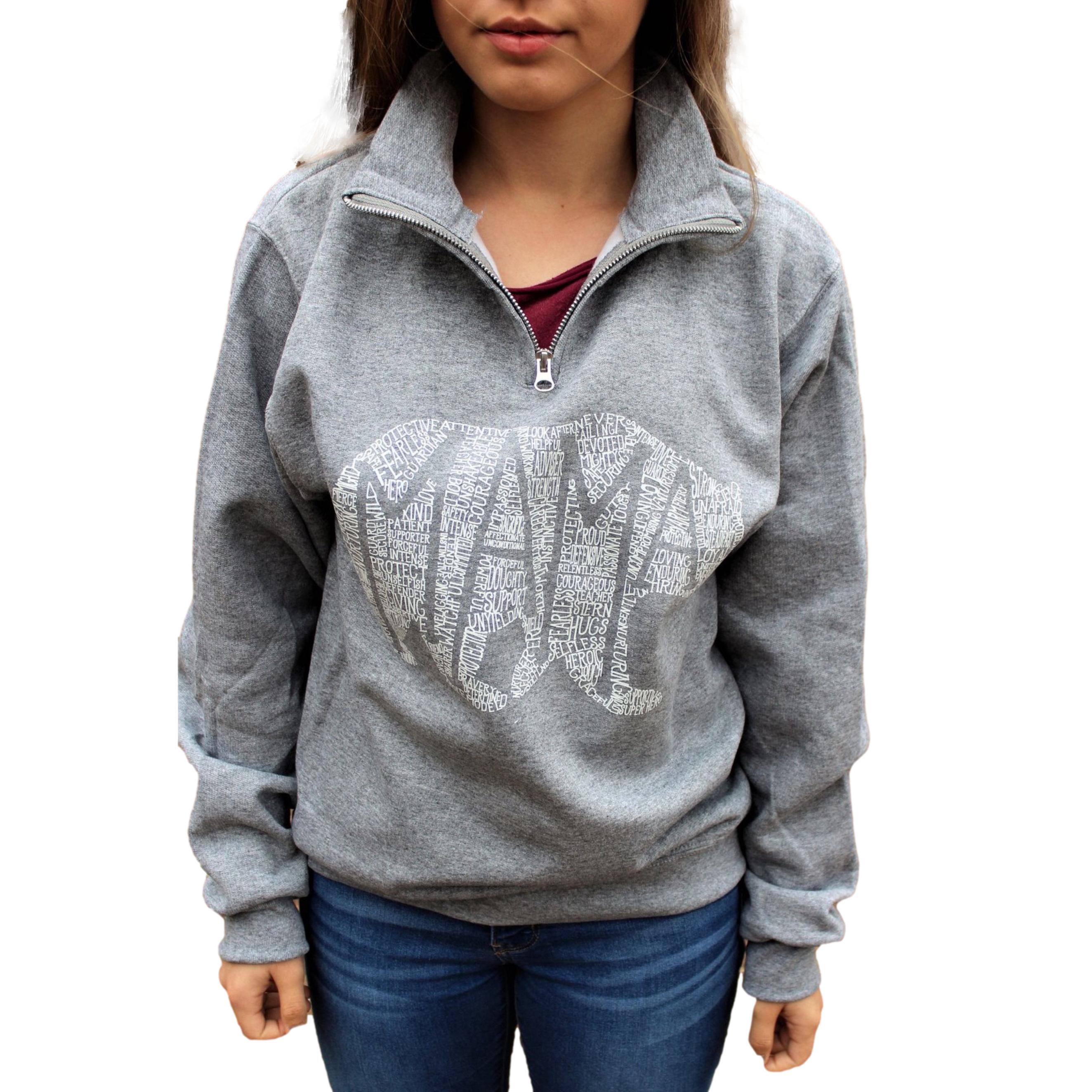 What's In A Mama Bear (Oxford) Pullover Quarter Zip – Dixieline
