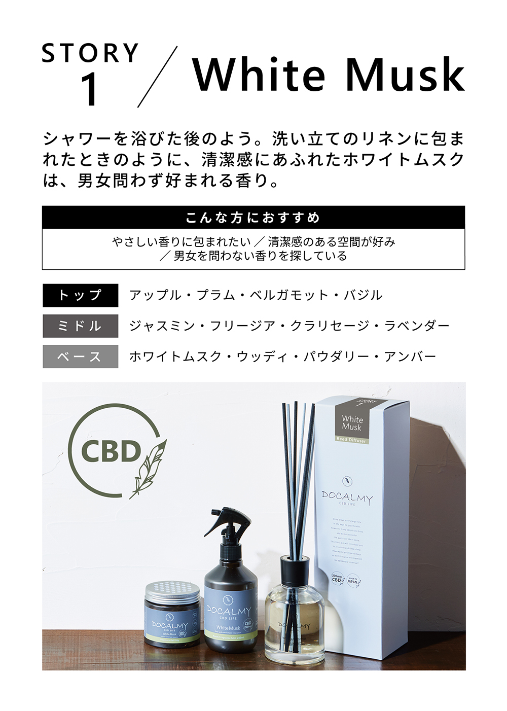 DOCALMY（ドゥカルミィ）公式サイト | CBDで香りから整える、心と暮らし。