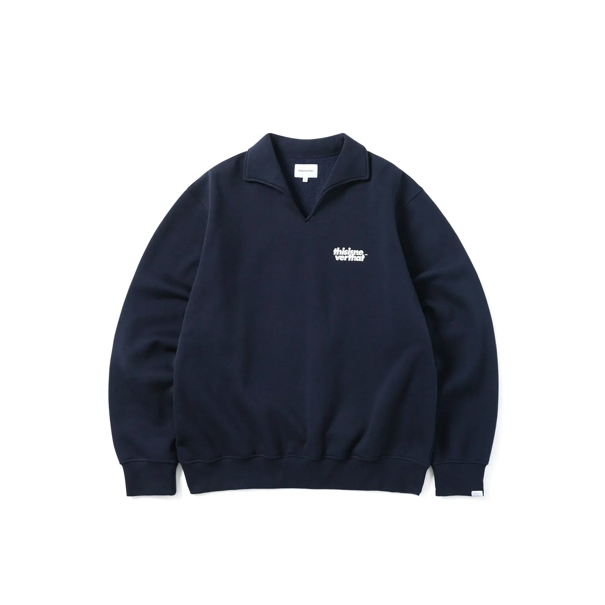 Thisisneverthat Mens Open Collar Sweatshirt – Extra Butter