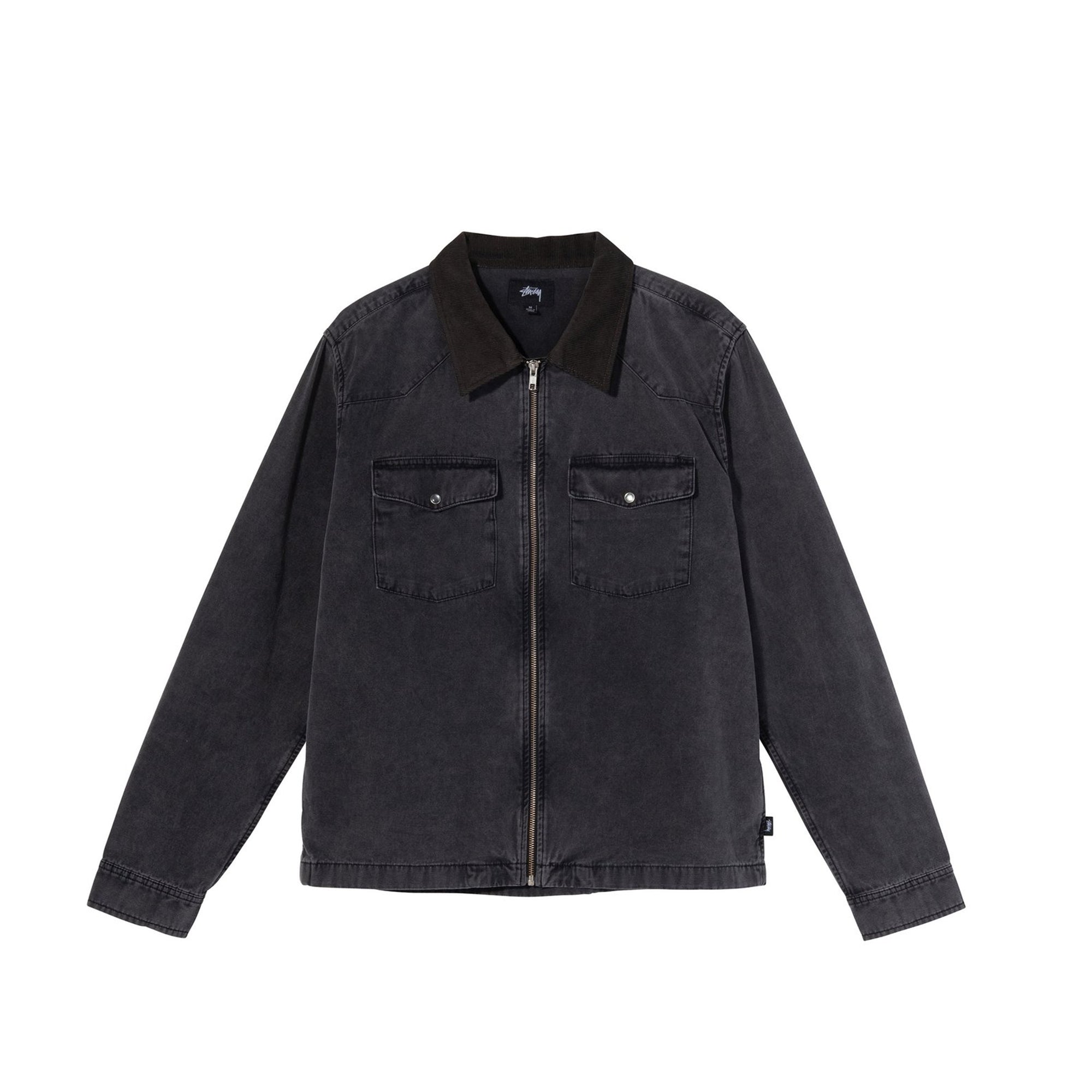 Stussy Washed Canvas Work Shirt in Black – Extra Butter