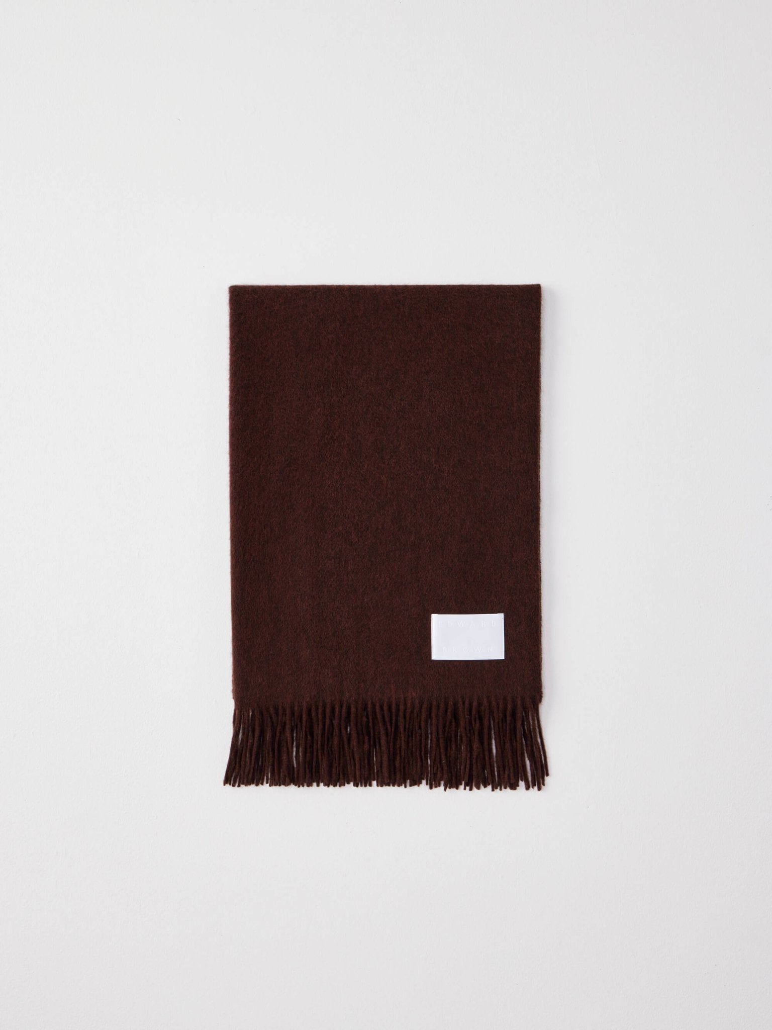 カシミヤストール ダークブラウン | EDWARD BROWN(エドワードブラウン