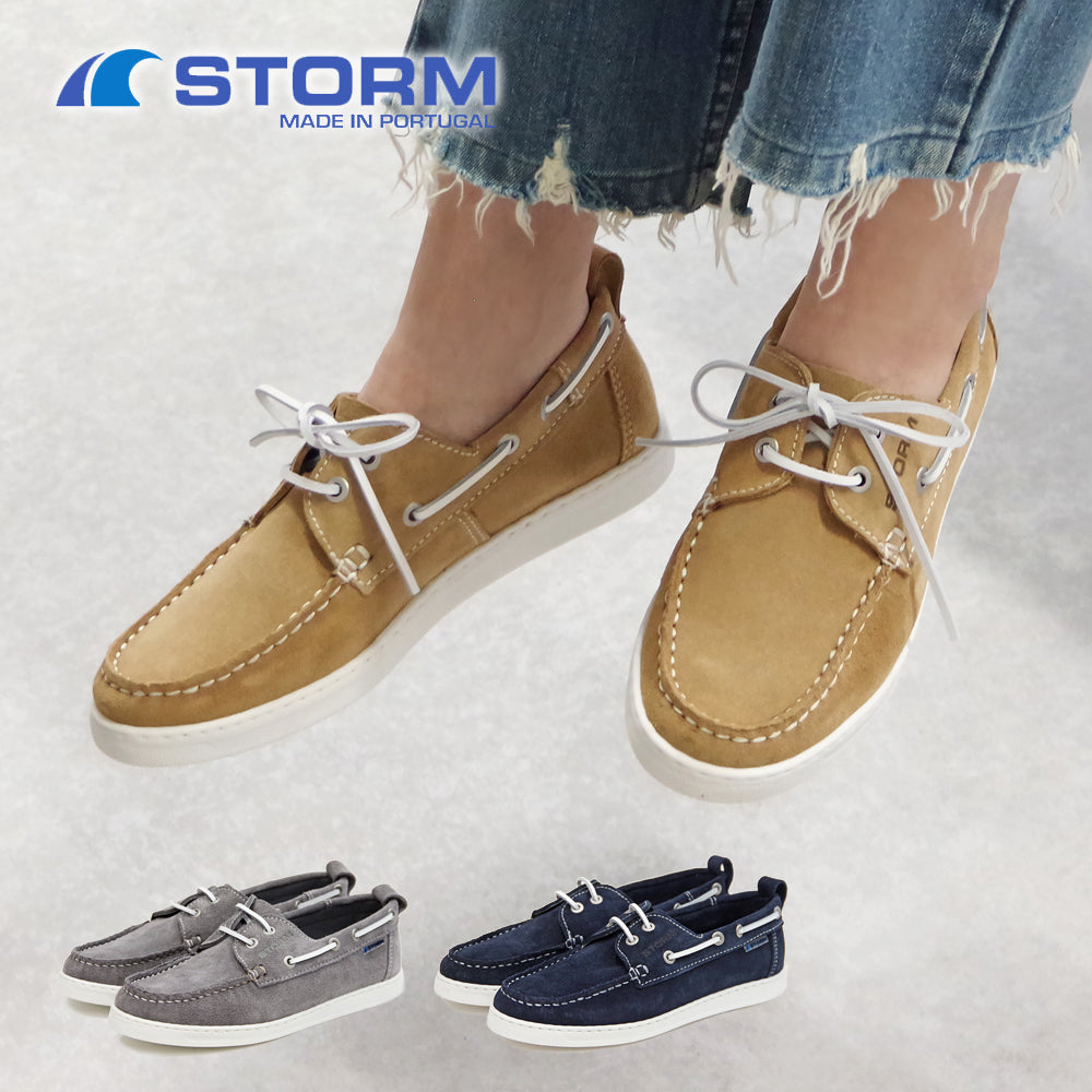 STORM ストーム】デッキシューズ 【B2385 TIGRE】本革 モカシン