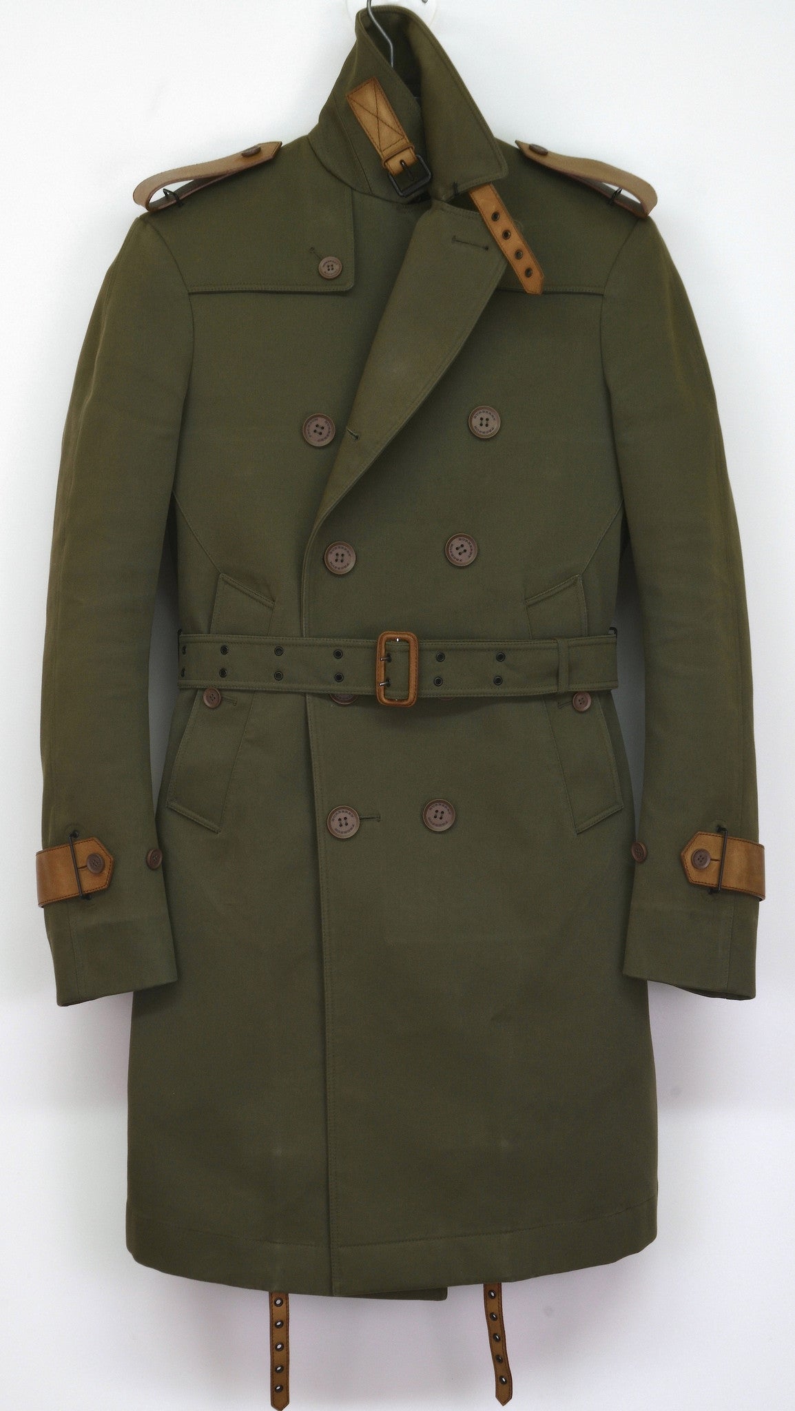 Burberry Prorsum 2011 Bonded Biker Trench with Leather and Metal