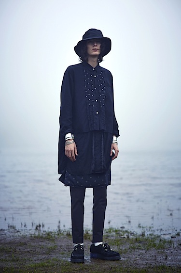 John UNDERCOVER ( ジョン アンダーカバー ) レイヤードロングシャツ