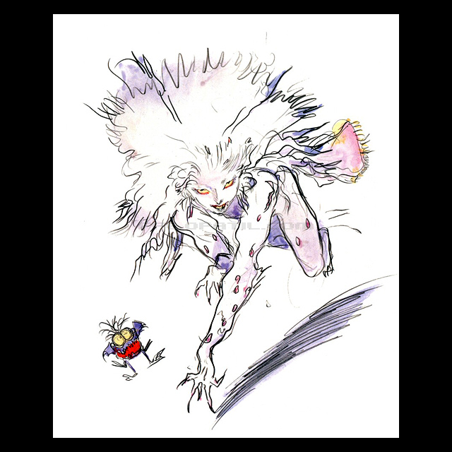 FF6 ティナ（トランス）：天野喜孝氏のコンセプトアート ─ 全マップ