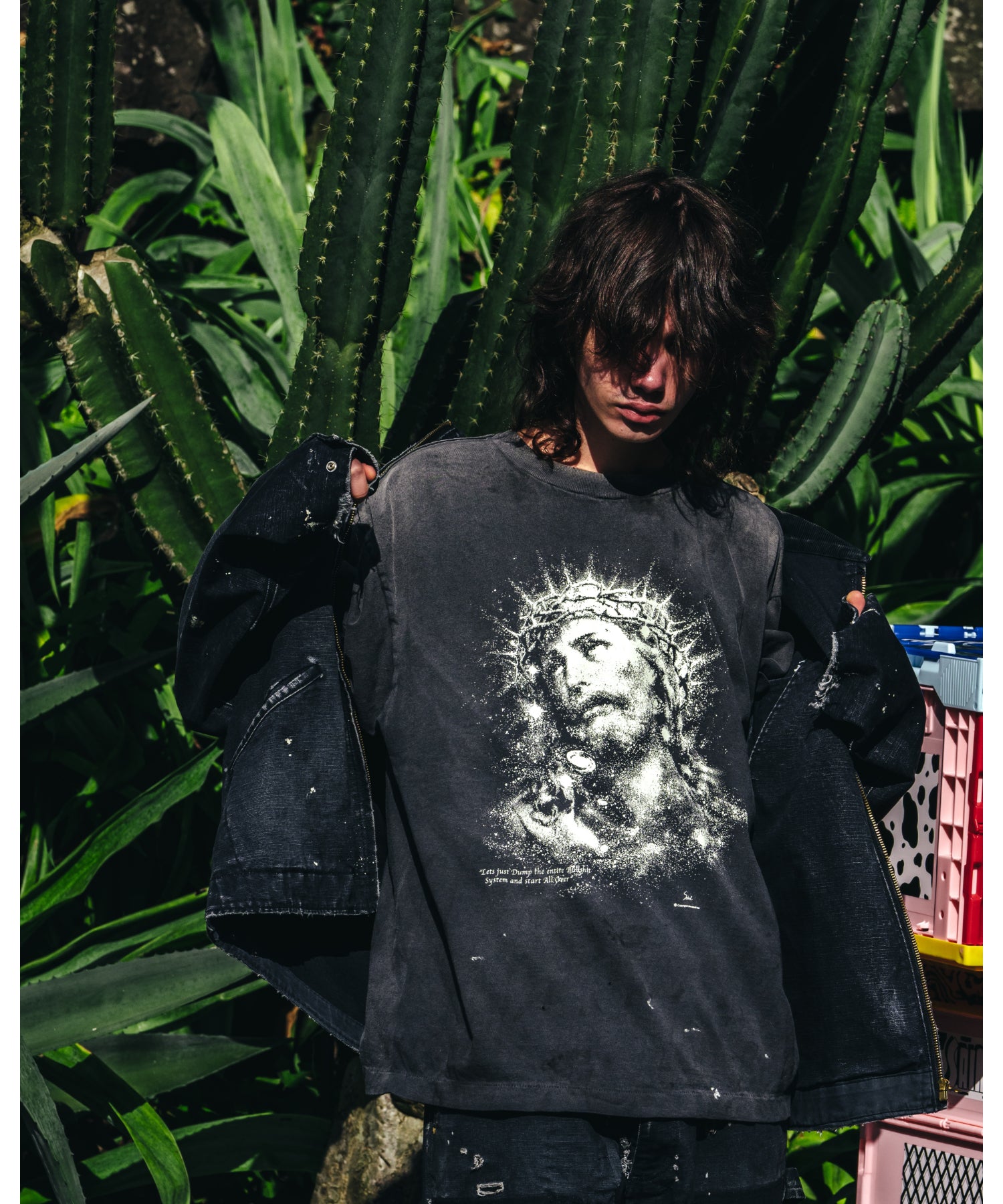 SS TEE / JESUS - SAINT MXXXXXX (セントマイケル) - tops (トップス