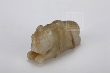 玉雕裹包袱瑞兽明代_观复博物馆