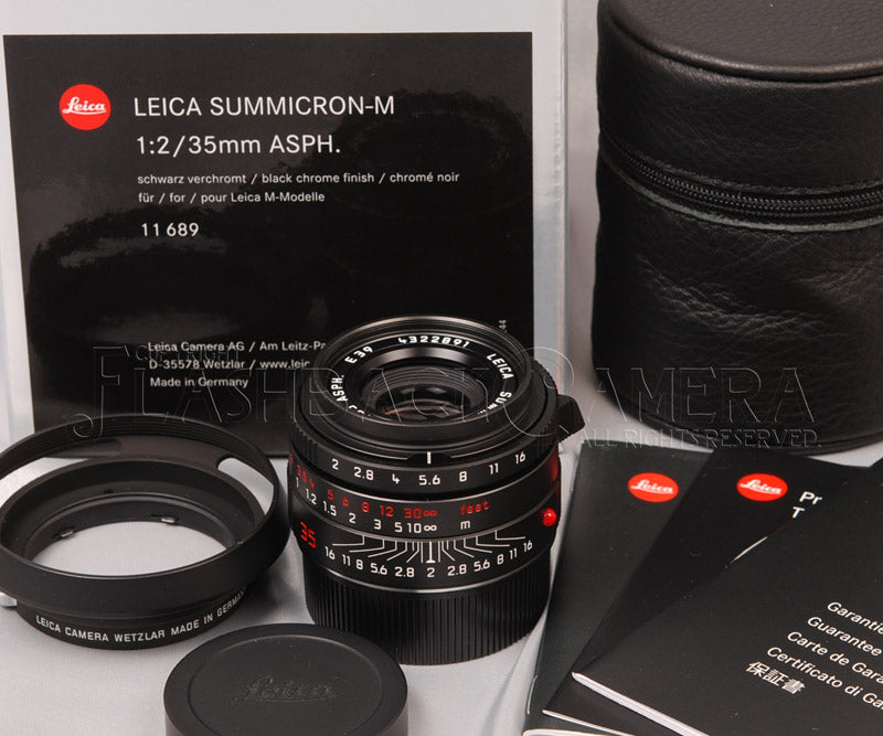 Summicron-M 35mm f2 (M) ASPH Black Limited – FLASHBACK CAMERA