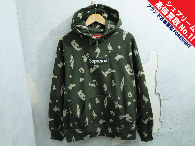 Supreme 'Box Logo Hooded Sweatshirt'パーカー ボックスロゴ Olive