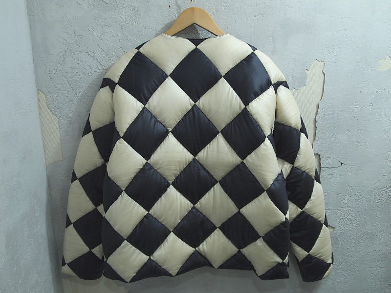 NEIGHBORHOOD 'C.D. / N-JKT'チェッカー ダウンジャケット XL 白