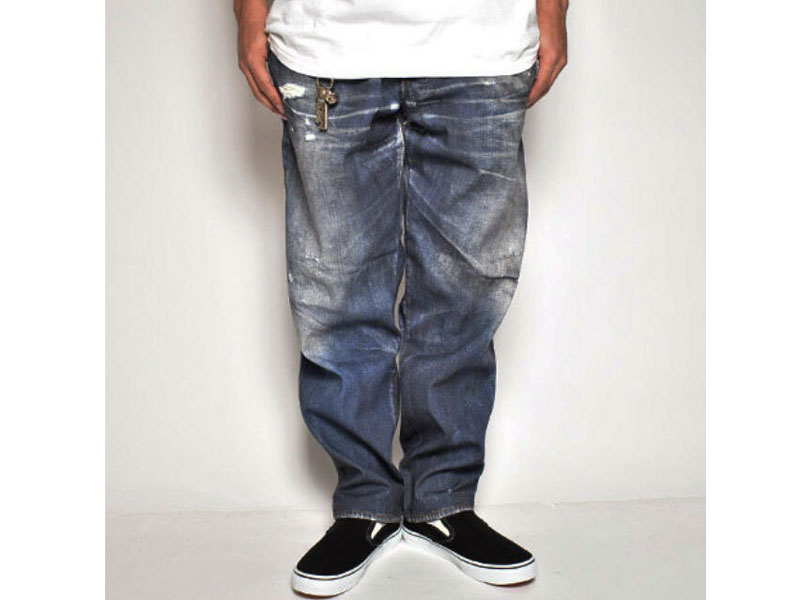 US 三軒茶屋 'Fake Vintage Denim Easy Pants Type-X'フェイク