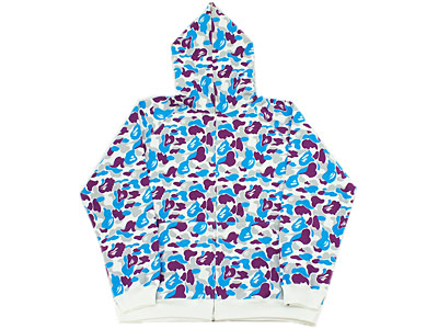 A BATHING APE 横浜限定カラー '猿迷彩'ジップパーカー カモ