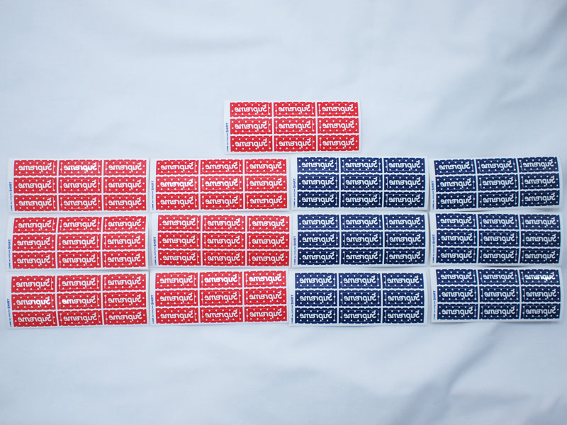 Supreme×COMME des GARCONS SHIRT 'Box Logo Mini Sticker Sheet'ミニ