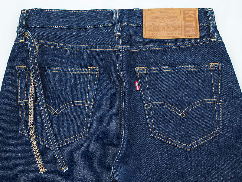 KITH x Levi's 日本未発売 'Raw 501 Denim'デニム パンツ 裾ジップ