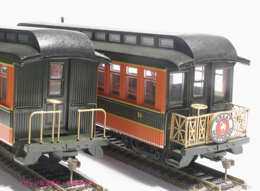 バックマン(Bachmann)のジャクソン・シャープ客車(On30)