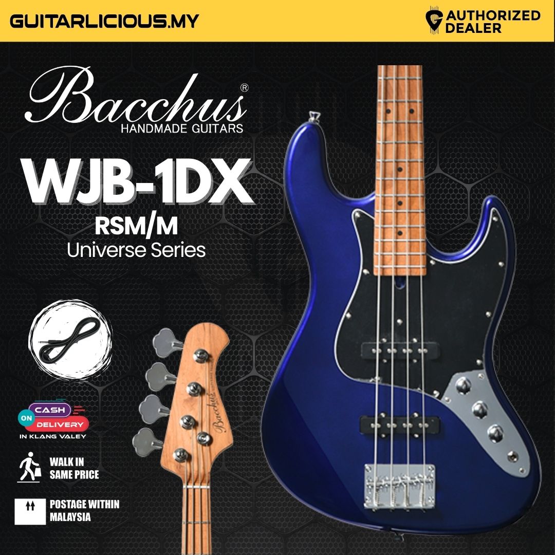 Bacchus WJB-1DX RSM/M Universe Series 4 Strings Bass Guitar