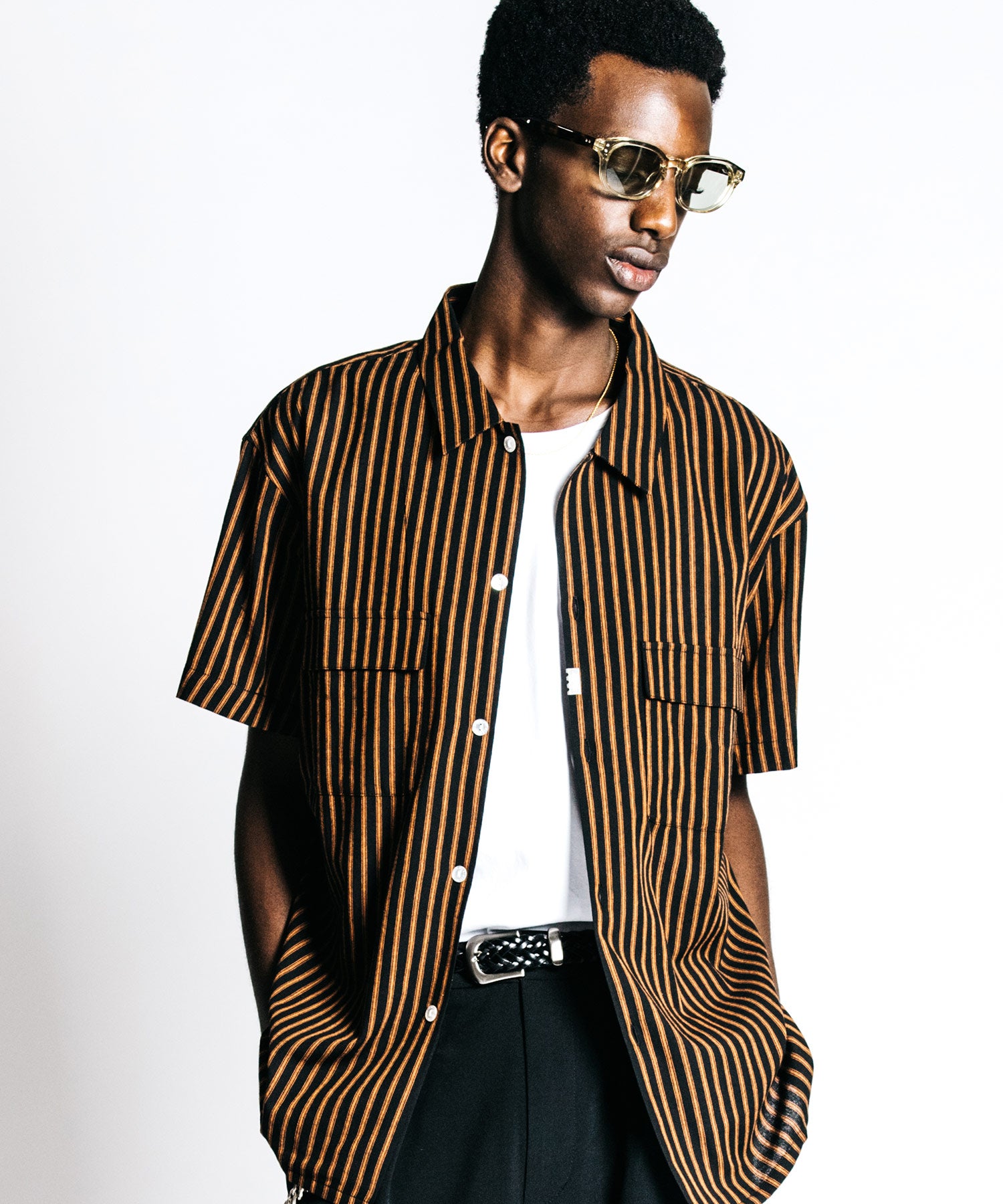 THE CRIMIE] クライミー サマーストライプ S/S シャツ ヴィンテージ