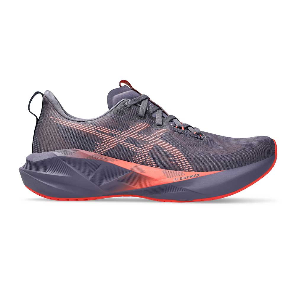 Men's Novablast 5 Running Shoe - Greyish Purple/Coral Reef
