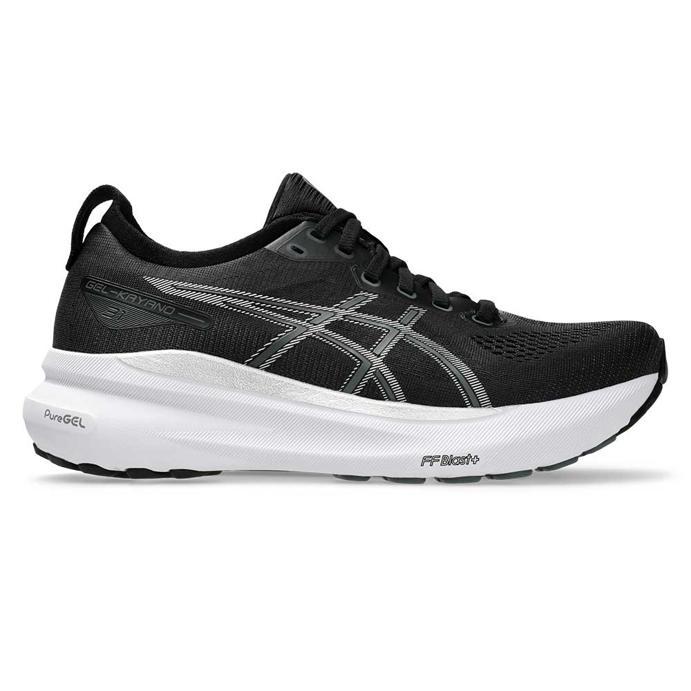 Women's Gel-Kayano 31 Running Shoe - Black/Pure Silver - Regular