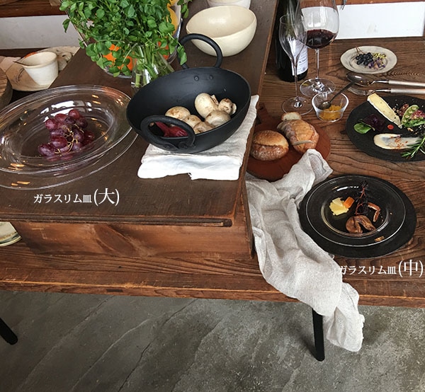 稲葉知子]吹きガラス リム皿 | すべての商品 | とんぱhanare