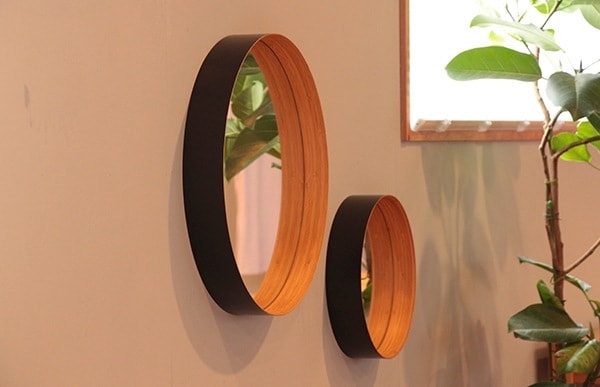 鏡 壁掛け / TEORI テオリ ZERO ゼロ ウォールミラー 丸 L [ 鏡 ミラー