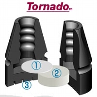 トルネードチップ（18～22mm杖先ゴム）【福祉発明品ショップ本店】