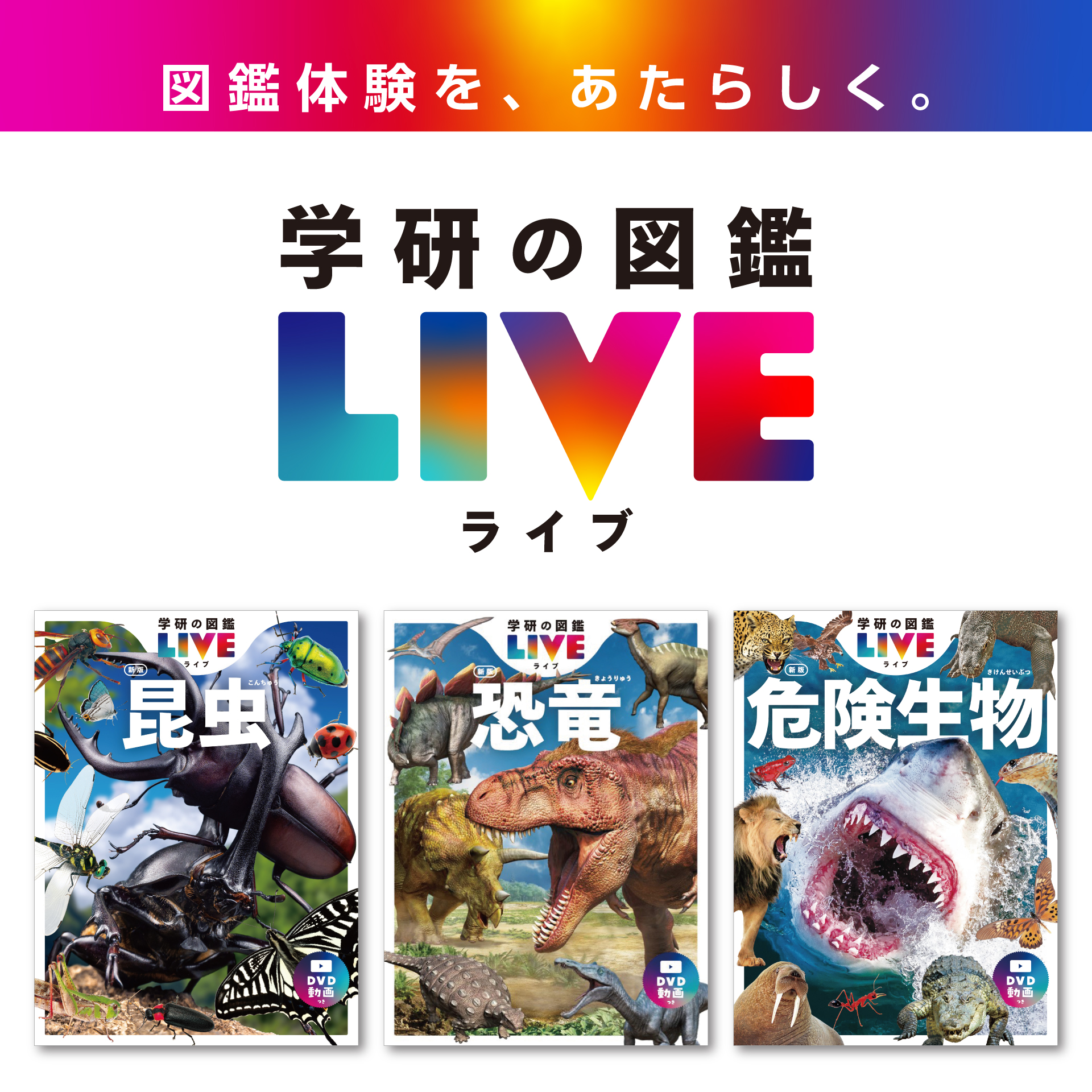 学研の図鑑ライブLIVE DVDのみ17枚セット 学研の図鑑ライブLIVE DVD