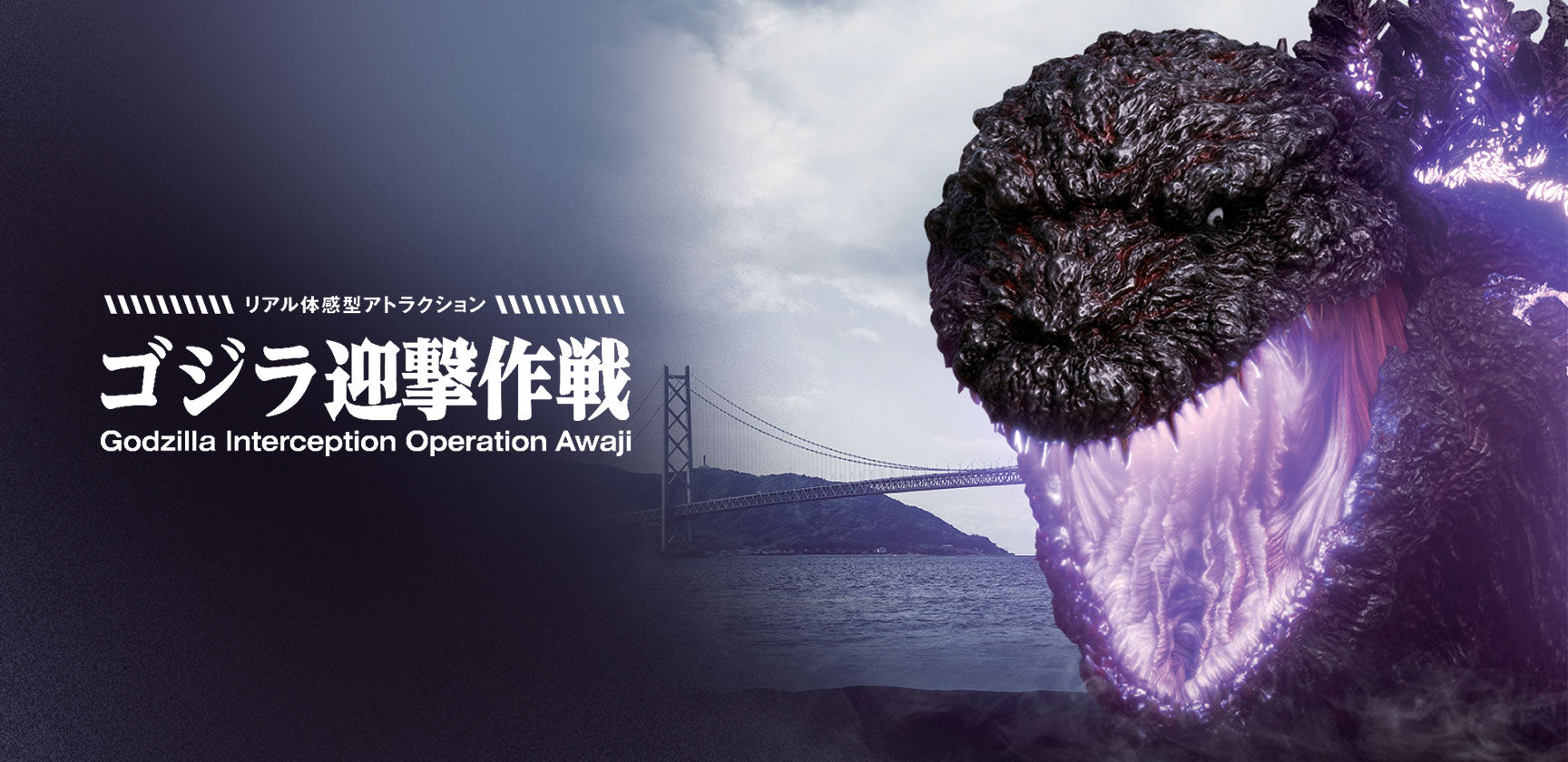 Zip Line into Godzilla's mouth at Nijigen no Mori