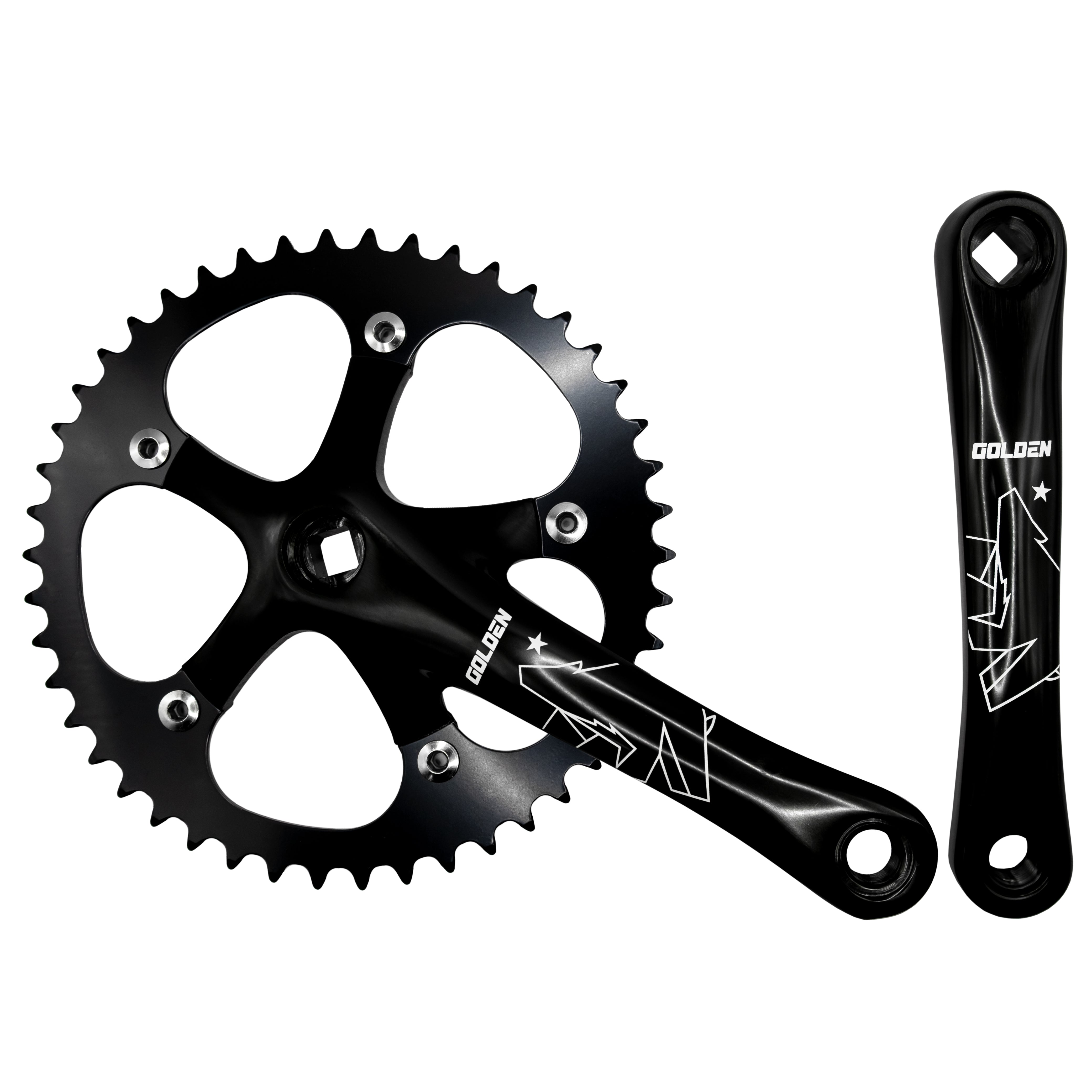 CRANKSET - GOLDEN FIXIE 46T – goldencycles