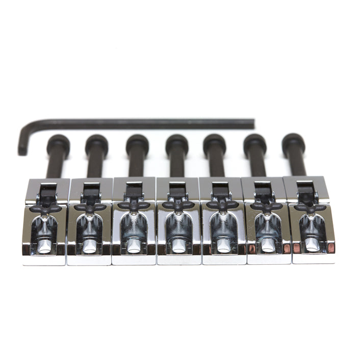 String Saver by Graph Tech Floyd Rose Style Saddles Chrome (7 Pcs