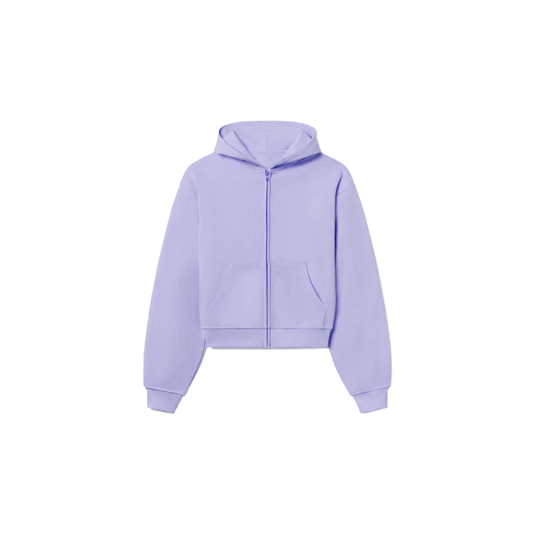 1800 GSM 'Vintage Lilac' Zip-Up Hoodie – Humane Blanks