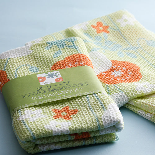 オリーブエキス配合ボディータオル | 兵衛向陽閣 オンラインショップ