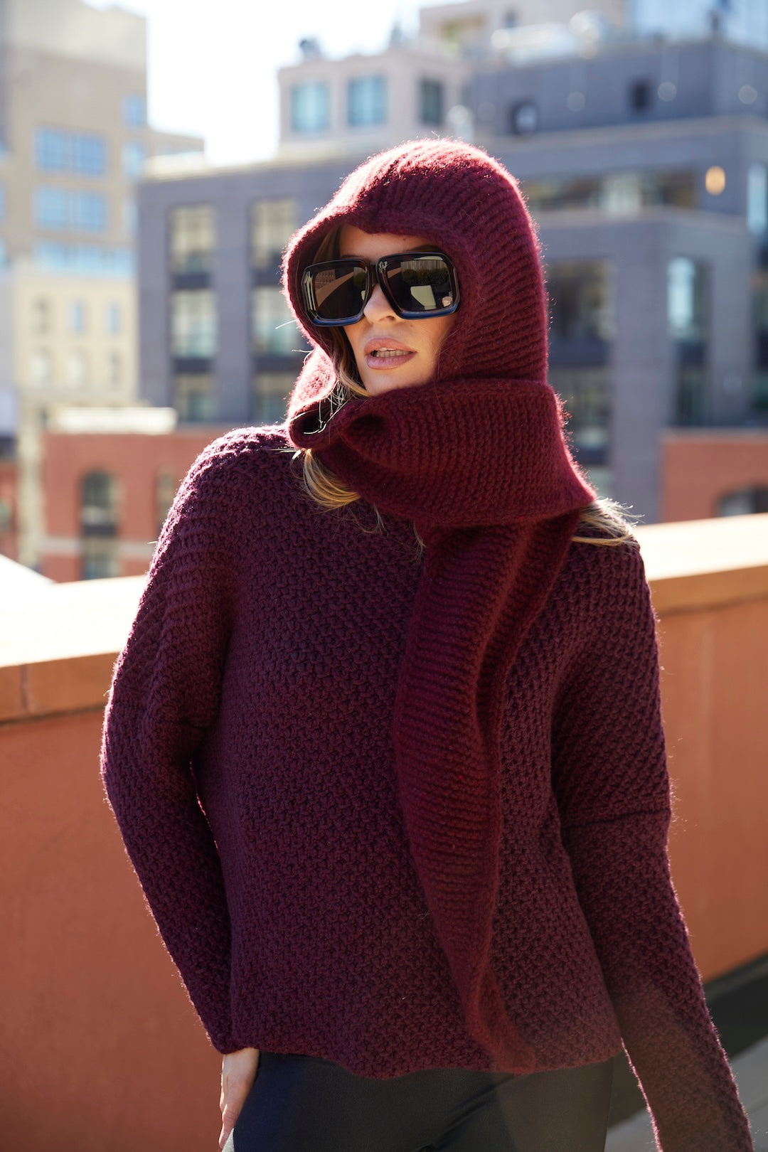Doba Hooded Scarf – Hania New York