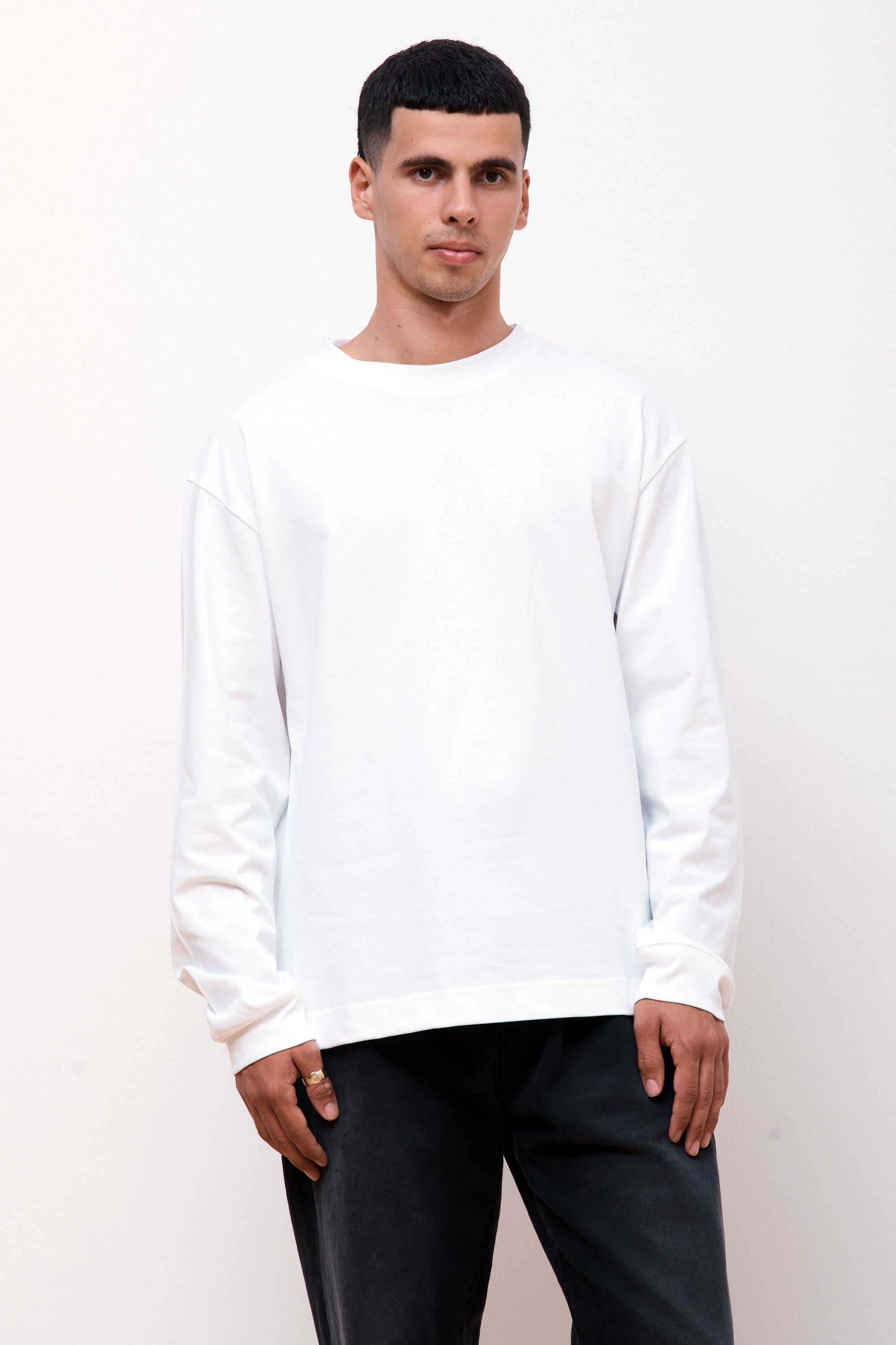Studio Nicholson Javelin Long Sleeve T-shirt Optic White