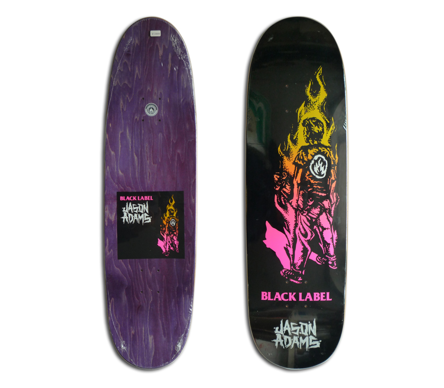 BLACK LABEL JASON ADAMS SUFFER DECK (9 x 32.8inch) ブラック