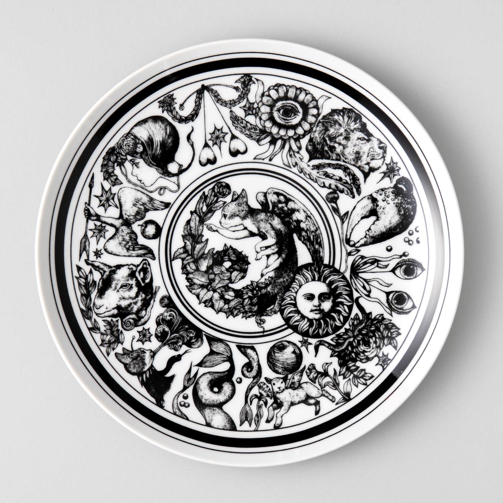 23cm丸皿 星座The Zodiac Sign – ボリス雑貨店
