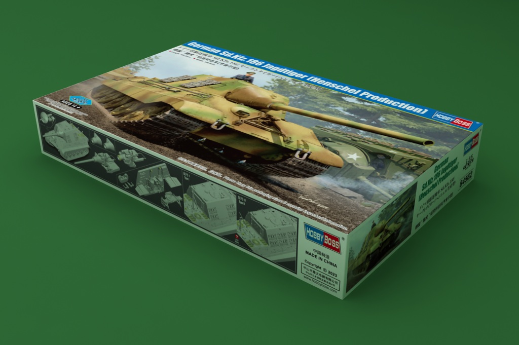 German Sd.Kfz.186 Jagdtiger (Henschel Production) 84562-1:35-HobbyBoss