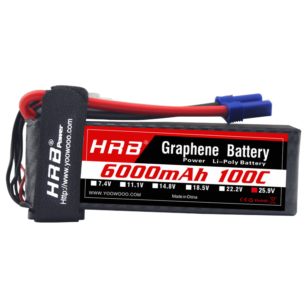 HRB GRAPHENE 7S 6000 25.9V 100C BATTERY EC5 – HRB-POWER