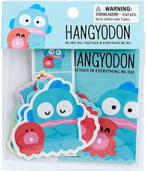SANRIO JAPAN ORIGINAL HANGYODON THE USUAL TWO STICKERS SET – I