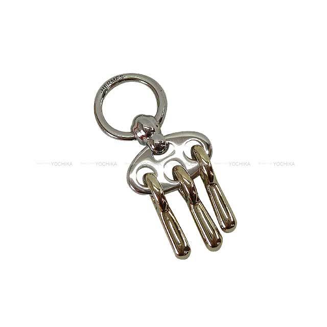 HERMES エルメス スカーフリング 90 シェーヌダンクル シルバー金具