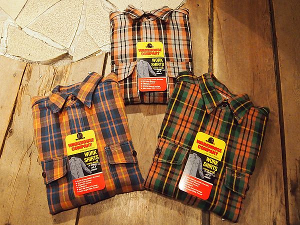 ウエアハウスのダックディガーシリーズからチンスト付きのネルシャツが