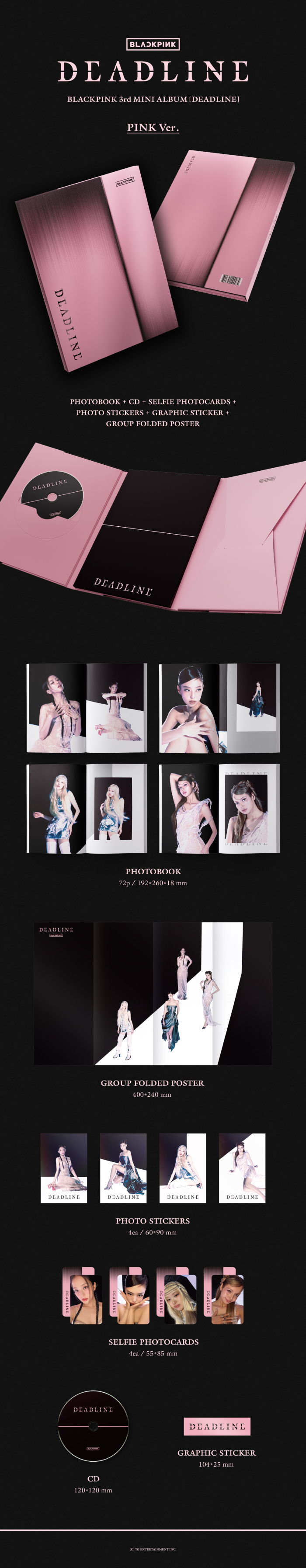 韓国盤】BLACKPINK 3rd MINI ALBUM [DEADLINE] PINK Ver. – YGEX