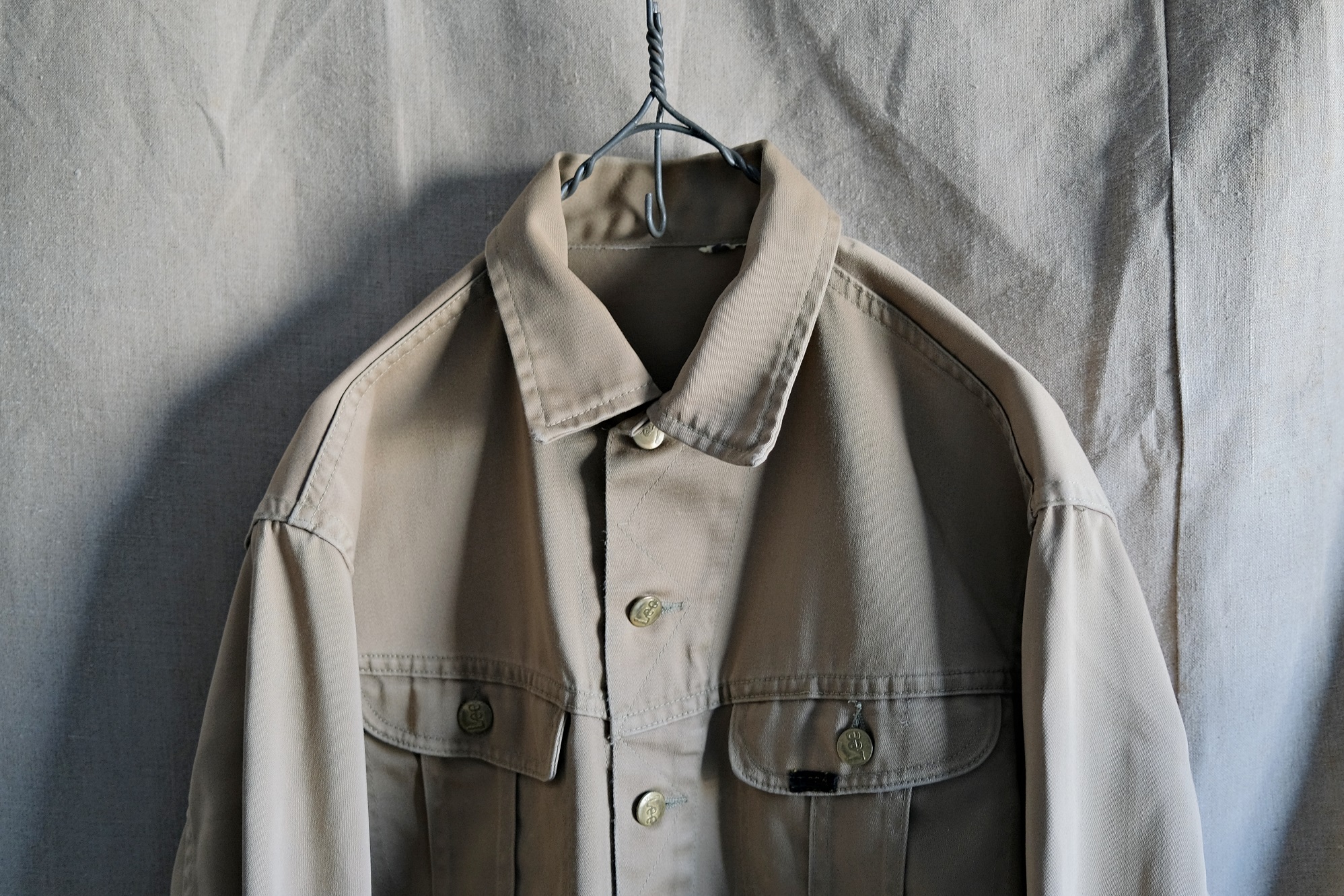 Vintage 70s Lee Western Shirt Jacket Men M⁄L Pearl Snap Yoke Point