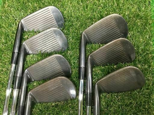 MIZUNO MP-4 BLACK TOUR ISSUE 7PC S-FLEX IRONS SET GOLF CLUBS