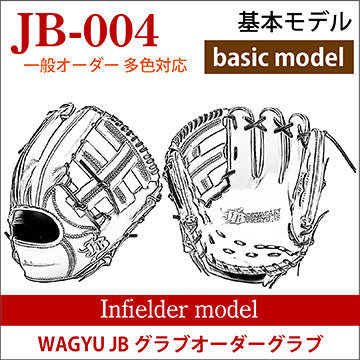 オーダー】【内野手】硬式WAGYU JB(和牛JB)多色オーダーグラブ JB-004
